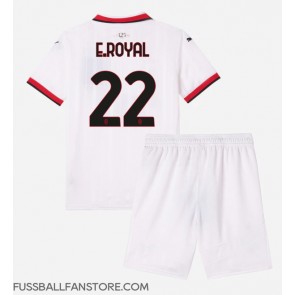 AC Milan Emerson Royal #22 Replik Auswärtstrikot Kinder 2024-25 Kurzarm (+ Kurze Hosen)